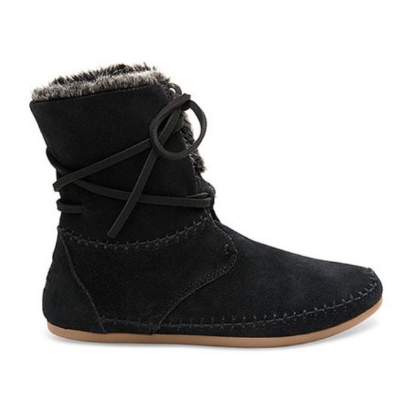 TOMS Women's Suede Zahara Bootie - Picture 1 of 7